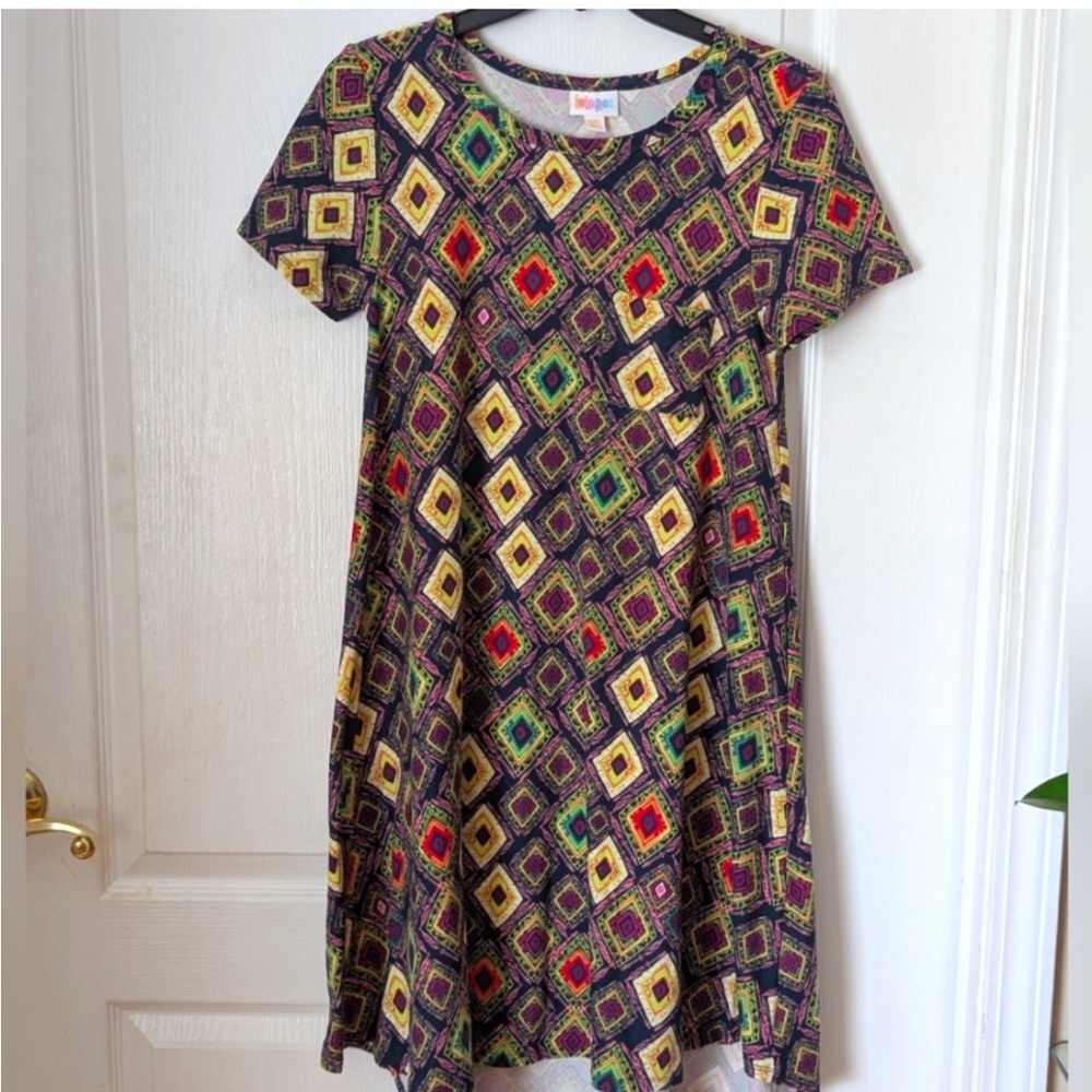 Geometric Patterned Mini Dress